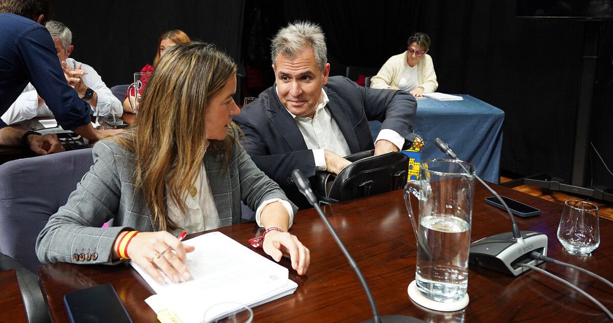 Pepa Pardo y Rafa Domínguez, del grupo municipal del PP