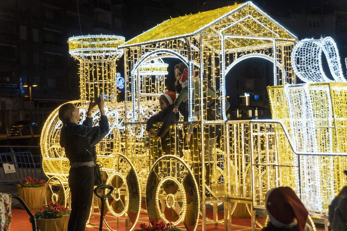 Encendido de la iluminación navideña en Sanxenxo