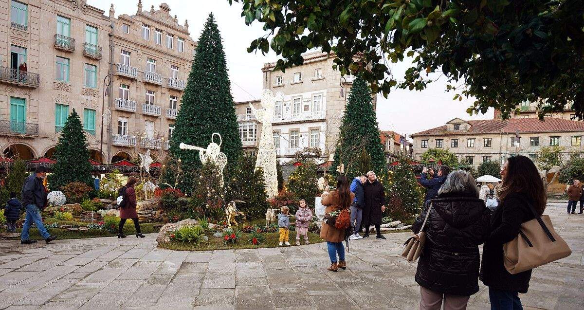 Iluminación de Navidad en Pontevedra 2023
