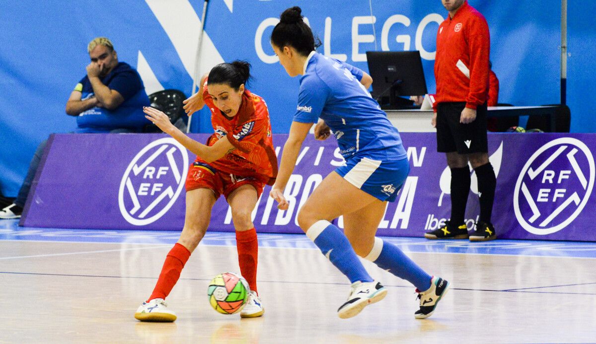 Partido de liga entre Poio Pescamar e Futsal Alcantarilla na Seca