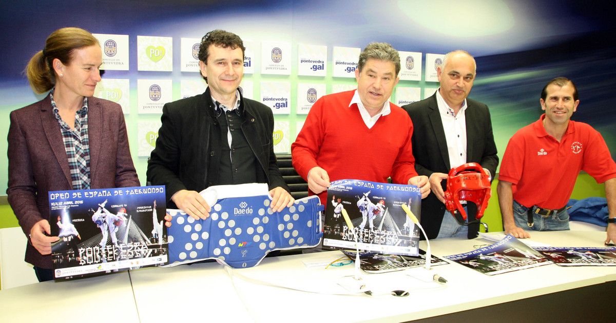 Presentación en el Concello de Pontevedra del Open de España de Taekwondo