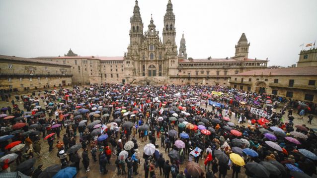 Manifestación 'En defensa do mar' á súa cegada á praza do Obradorio Manifestación 'En defensa do mar' á súa cegada á praza do Obradorio