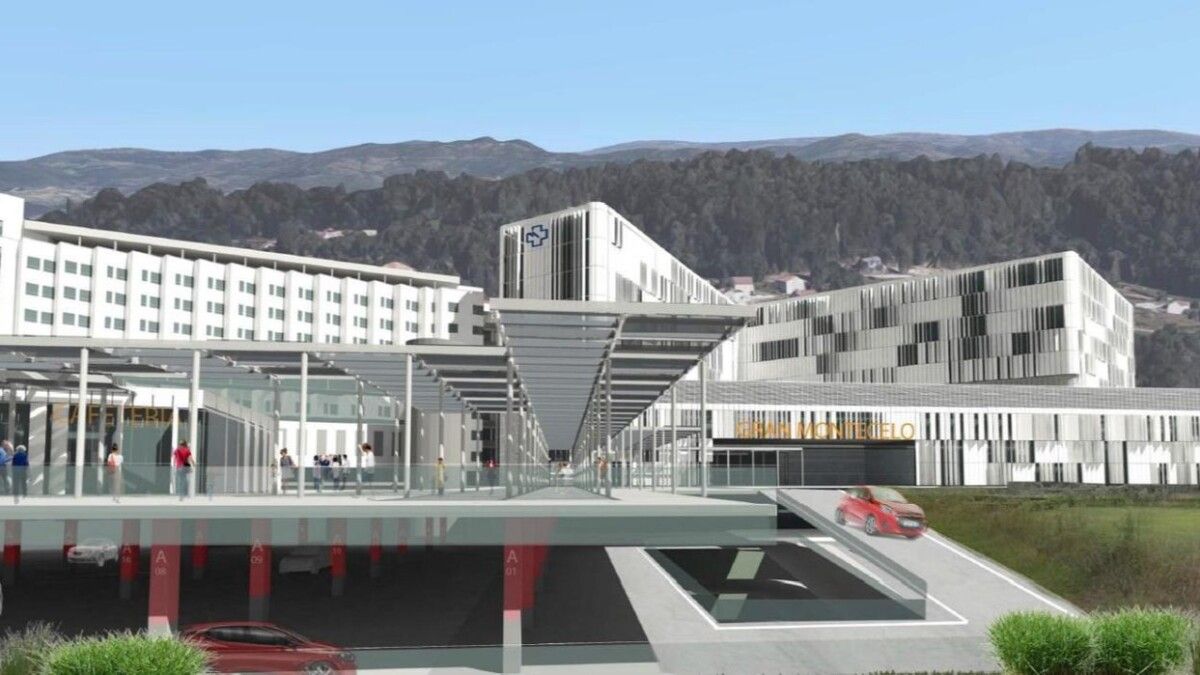 Infografía do proxecto de aparcadoiro para o Hospital Montecelo