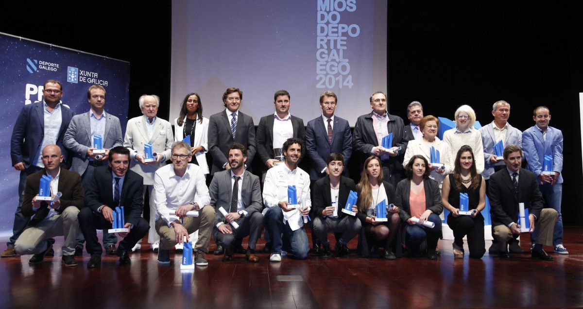 Entrega de los Premios Deporte Galego 2014 en el Auditorio de Vilagarcía