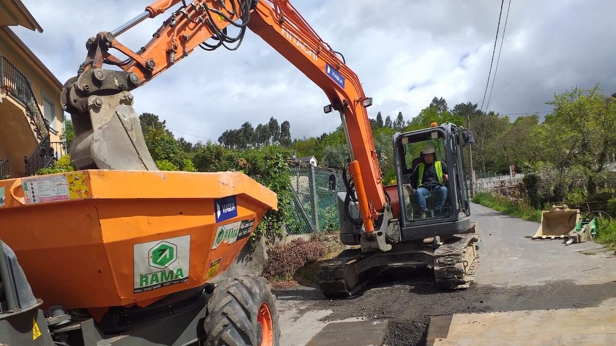 Obras de saneamento en Verducido