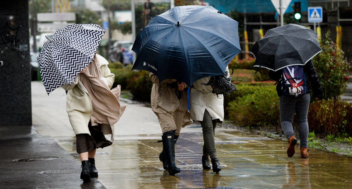 Temporal de lluvia y viento en Pontevedra | ARCHIVO