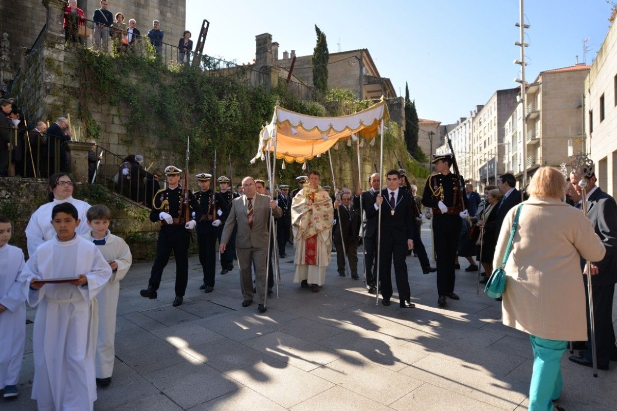Procesión do Viático en Santa María