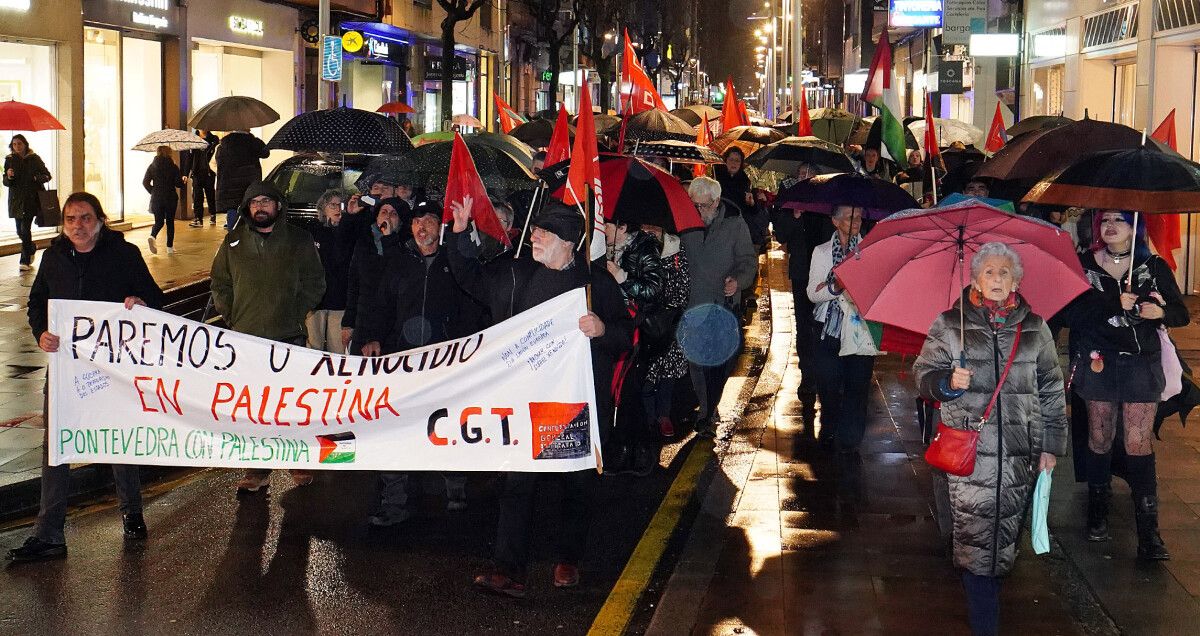 Manifestación 'Solidariedade con Palestina. Paremos o xenocidio'