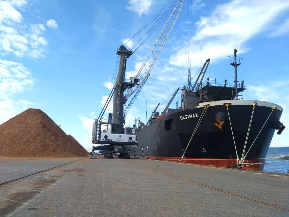 Barco mercante en Marín