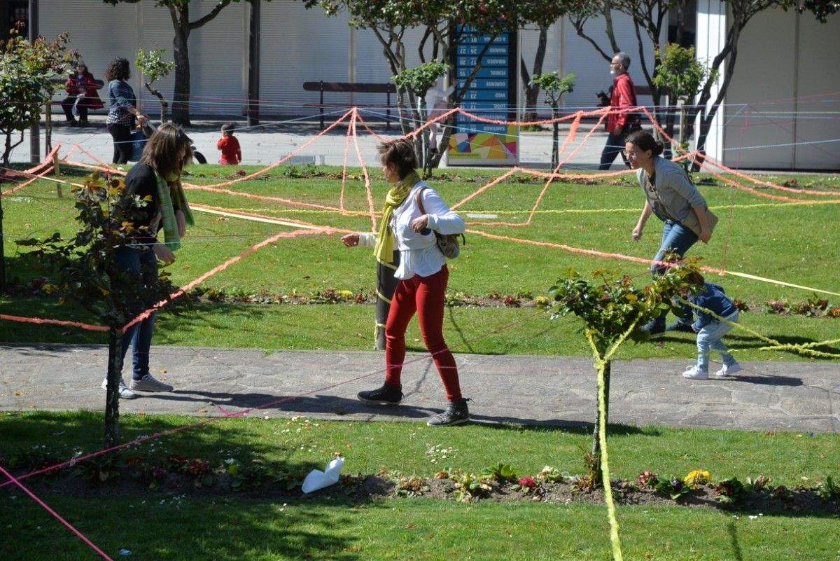 Intervenciones artísticas de la iniciativa 'Artistas na rúa'