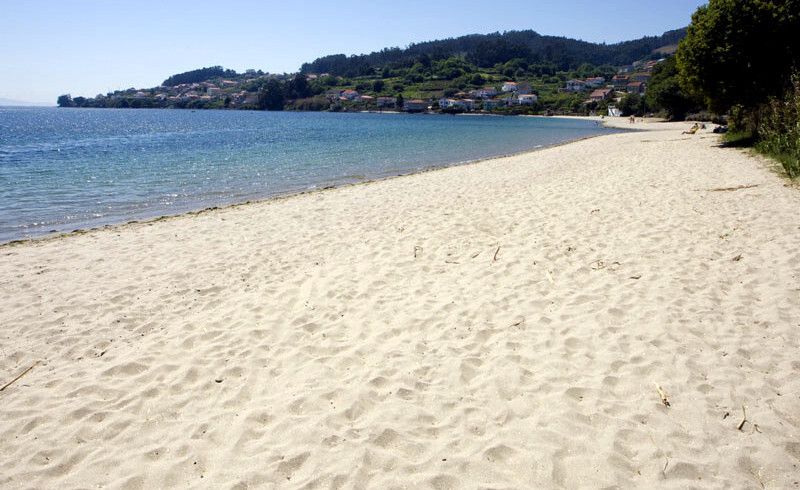 Praia de Laño, en Poio