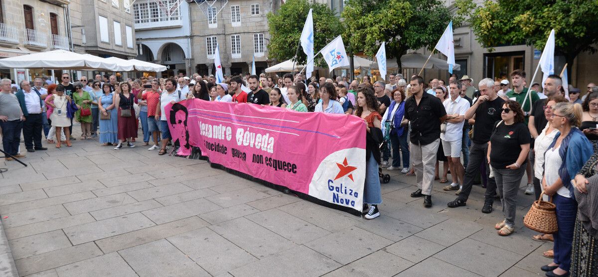 Acto del BNG en la Praza de Curros Enríquez por el Día da Galiza Mártir