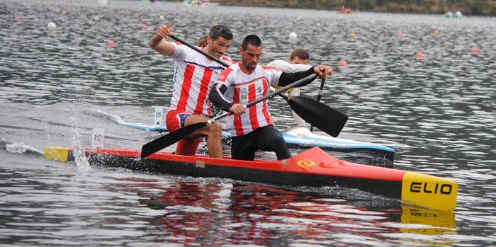 Óscar Graña e Ramón Ferro durante unha competición