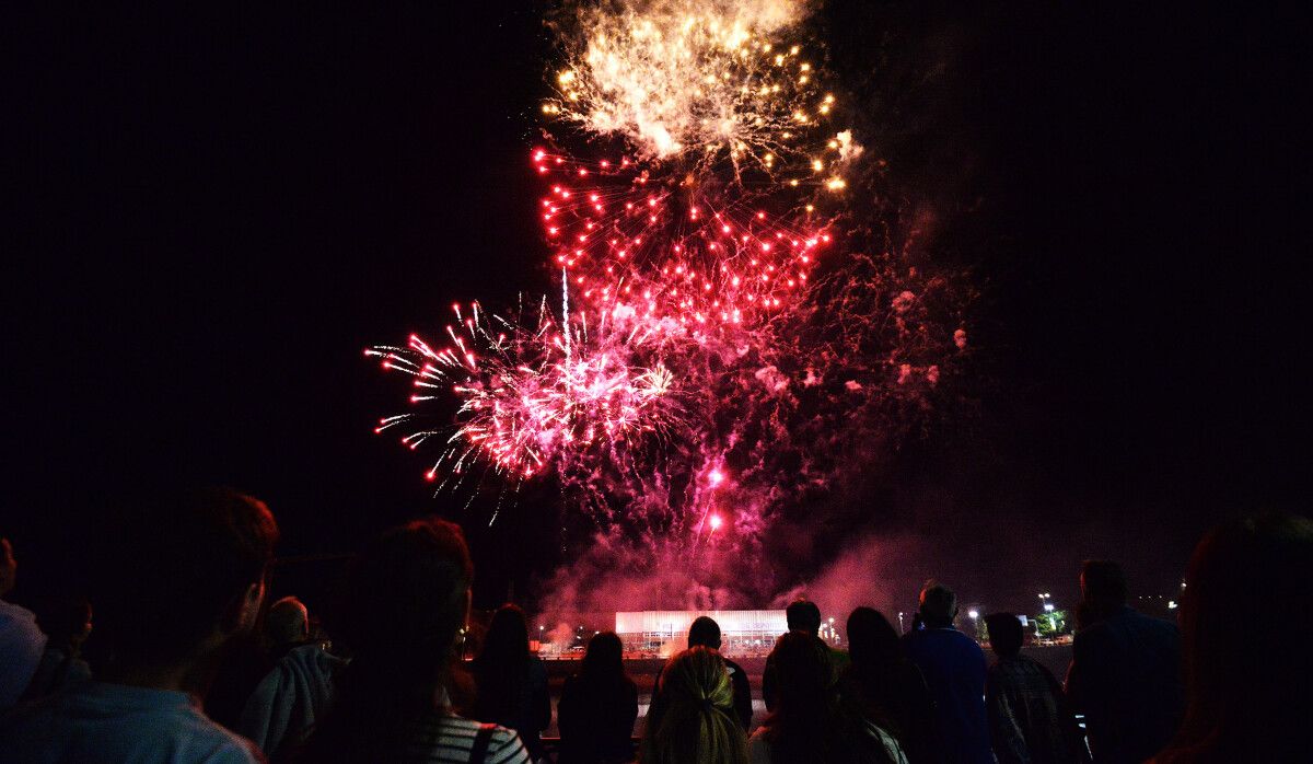 Fogos do fin das Festas da Peregrina 2024