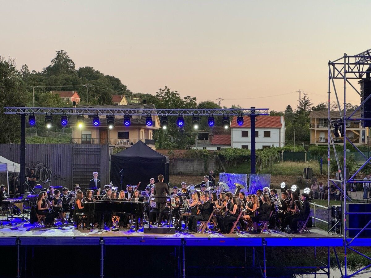 Concerto durante as festas de verán de Caldas
