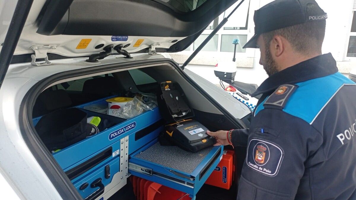 Desfibrilador DESA da Policía Local