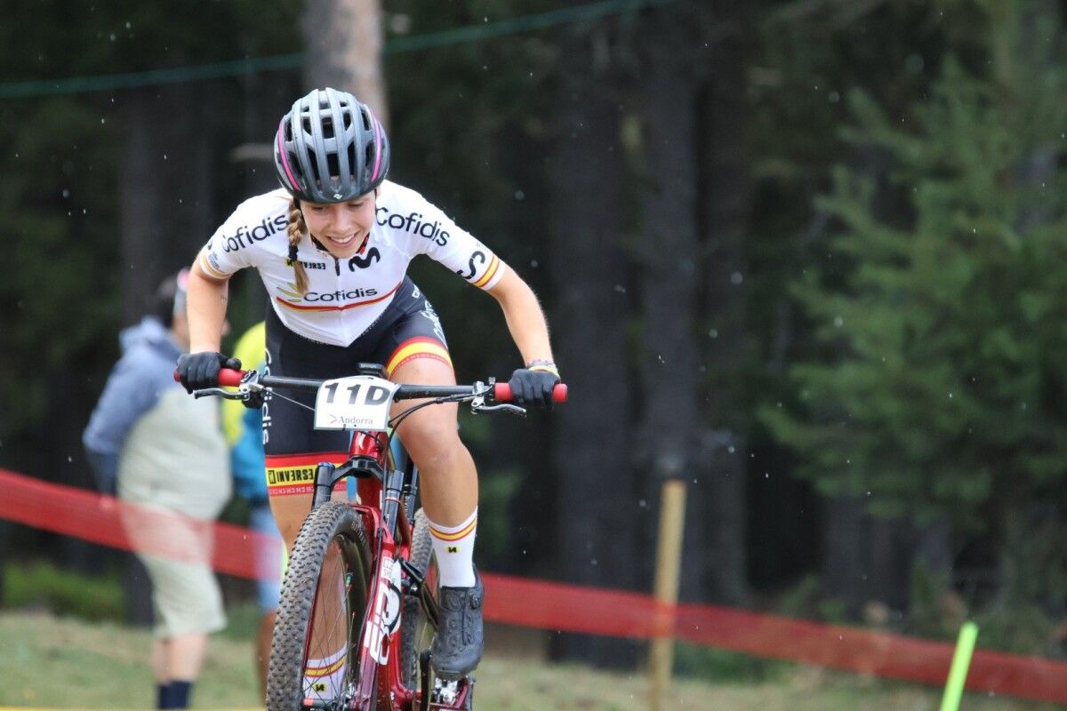 Lorena Patiño, en el Mundial de BTT en Andorra