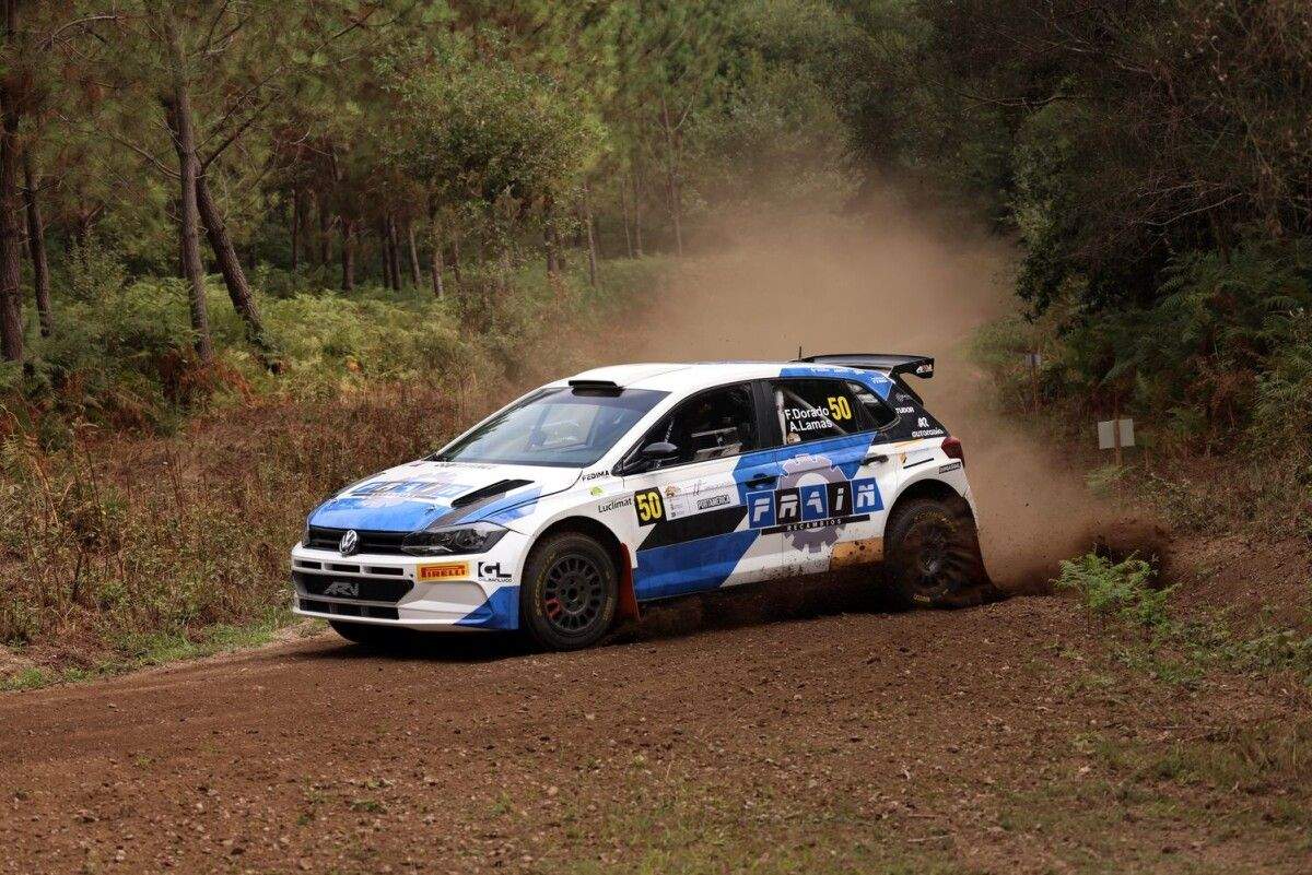 Francisco Dorado e Andrea Lamas, no Rally Mix de Portas