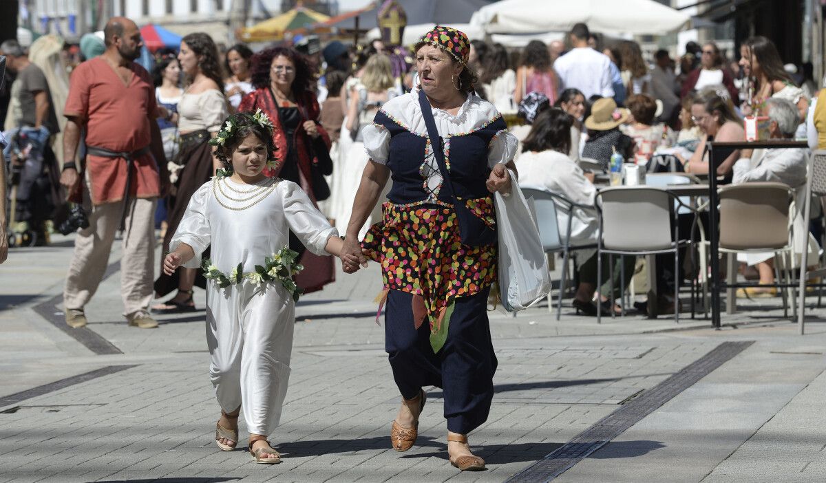 Ambiente nas rúas durante a Feira Franca 2024