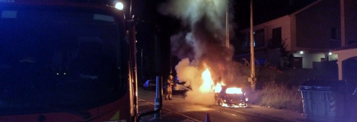 Turismo ardendo na Seca en Poio