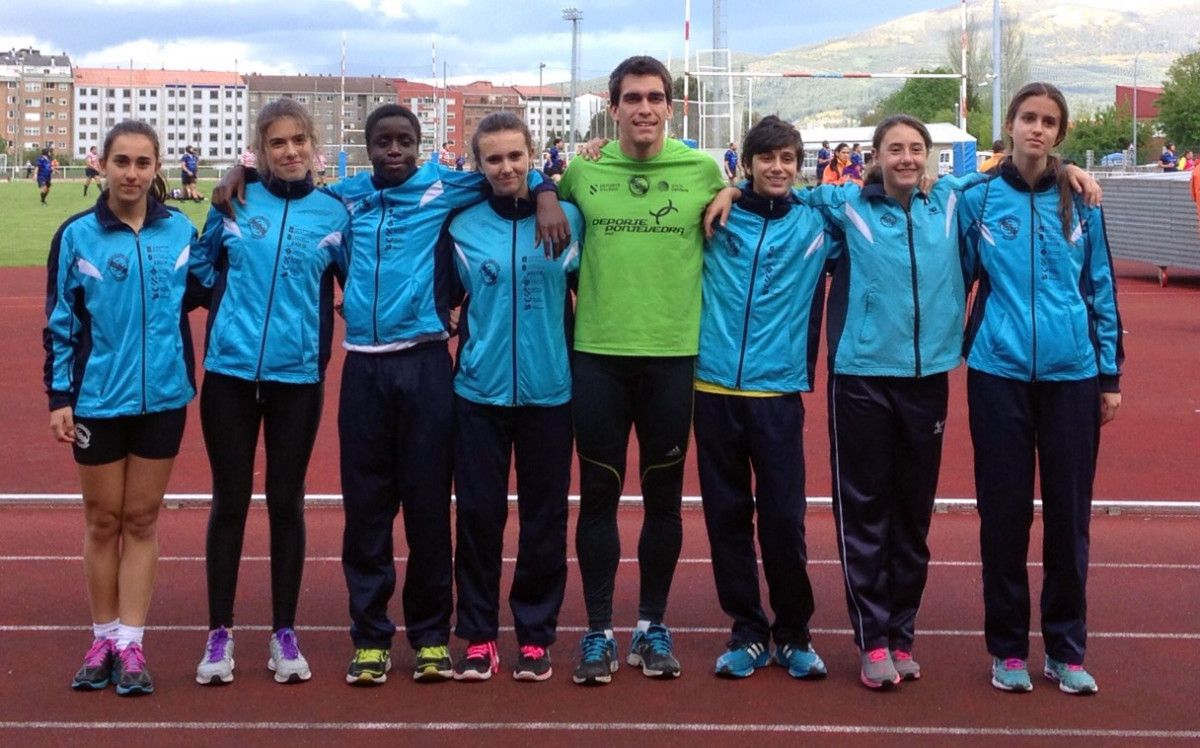 Equipo da Gimnástica no Campionato Galego de Probas Combinadas 2015