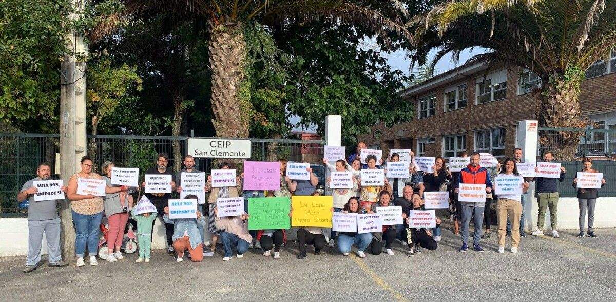 Protesta no CEIP San Clemente