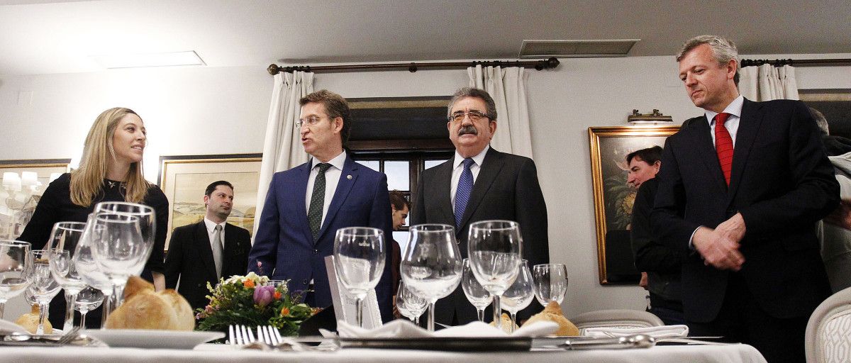 Alberto Núñez Feijóo en el coloquio del Foro de empresas de Pontevedra