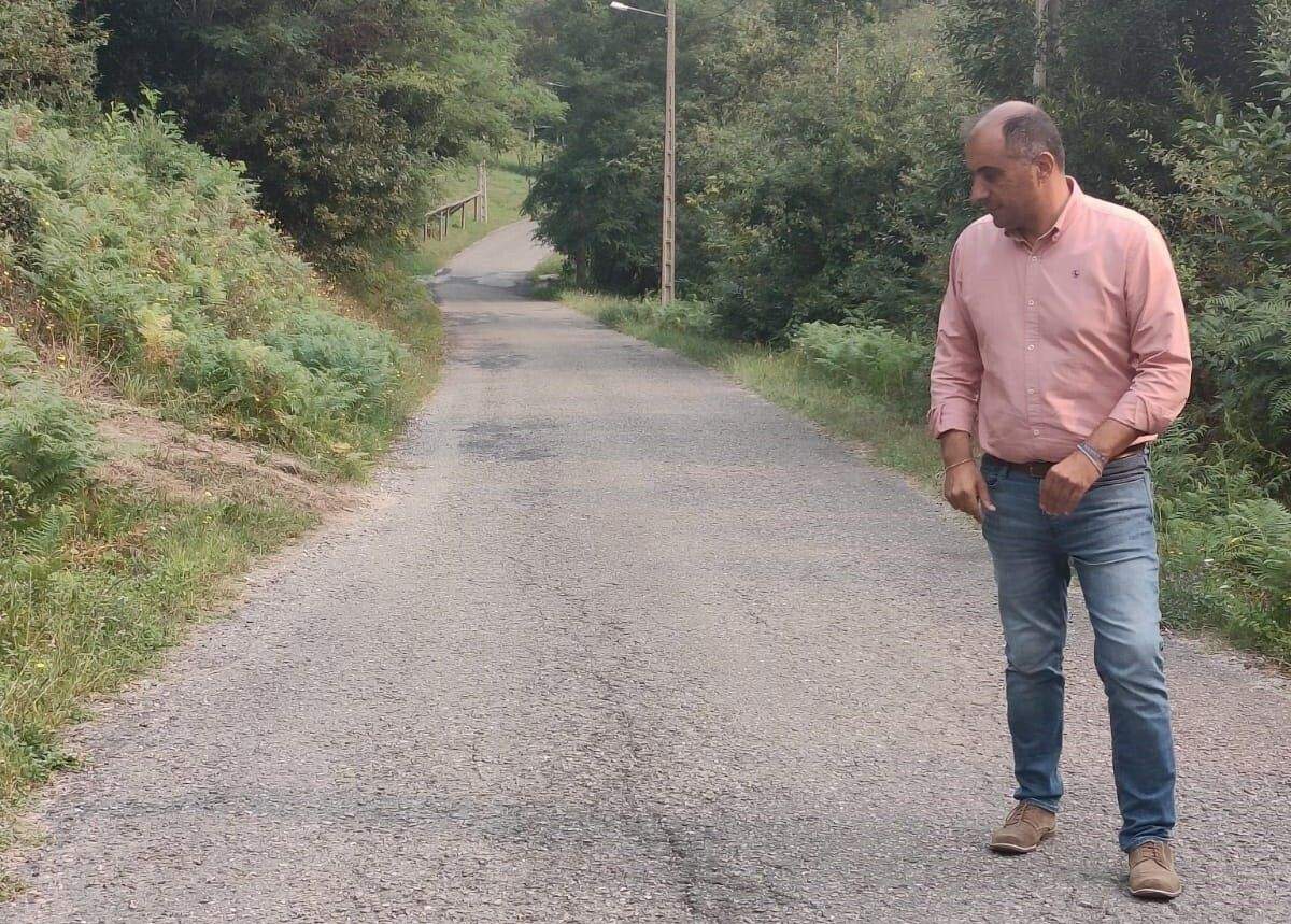 Ángel Moldes no camiño San Martiño-Rial
