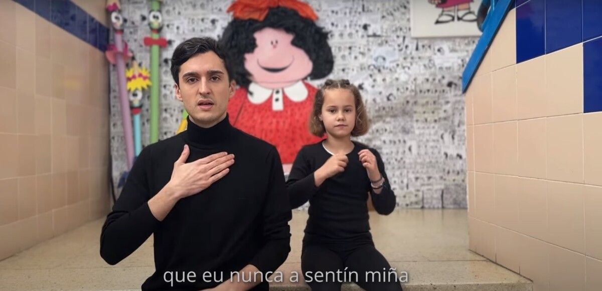 Fotograma del vídeo del CEIP de Ardán