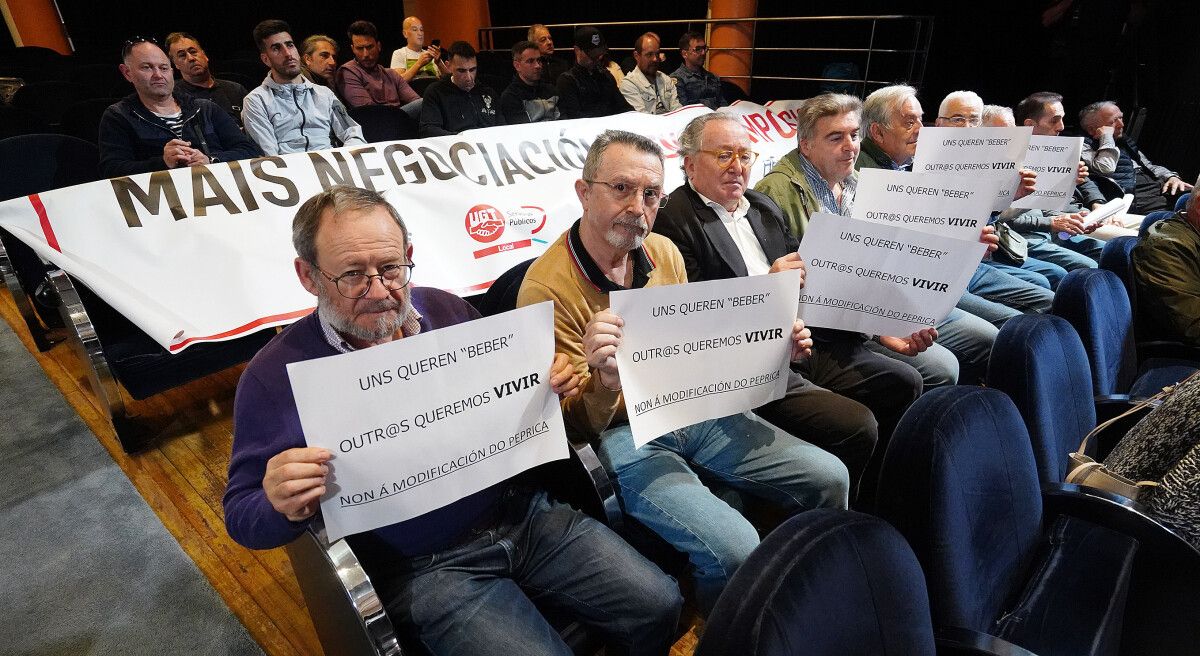 Pleno de la corporación municipal de Pontevedra en el Teatro Principal