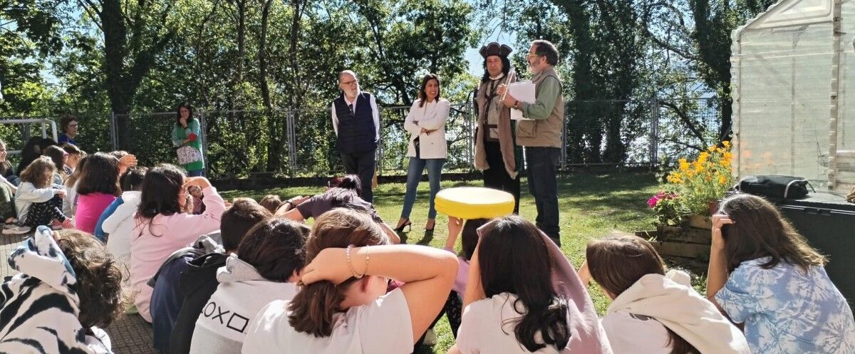 Charla de Ramón Pedras 'Petete' nun colexio de Poio