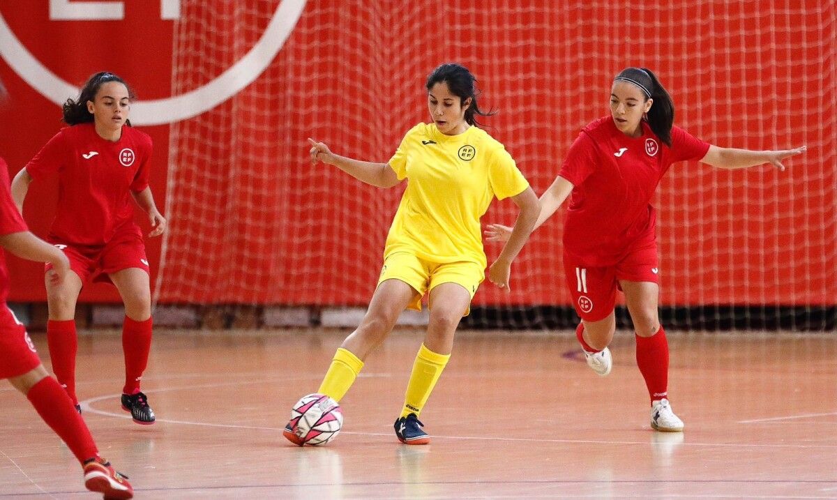 Sara Couso, durante unha concentración da Selección Española Sub-15 de Fútbol Sala