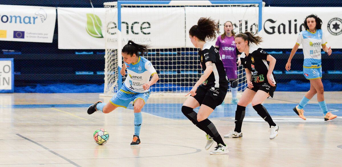 Partido entre Marín Futsal e FSF Móstoles