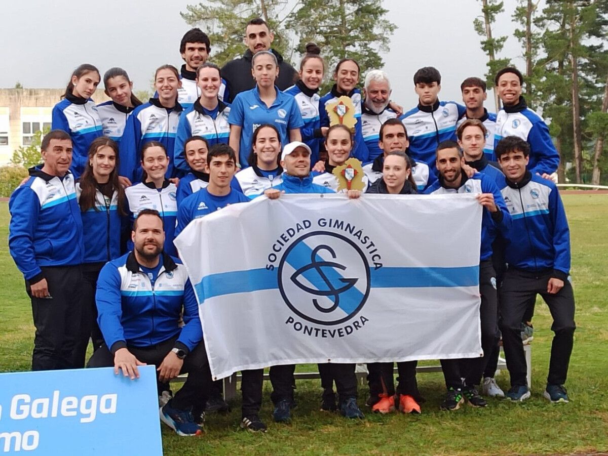 Equipo da Gimnástica no Campionato Xunta de Galicia de Clubes