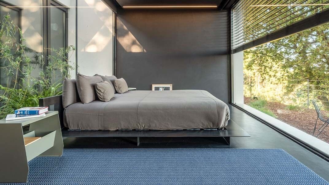 Unha das habitacións do hotel-restaurante de Pepe Vieira