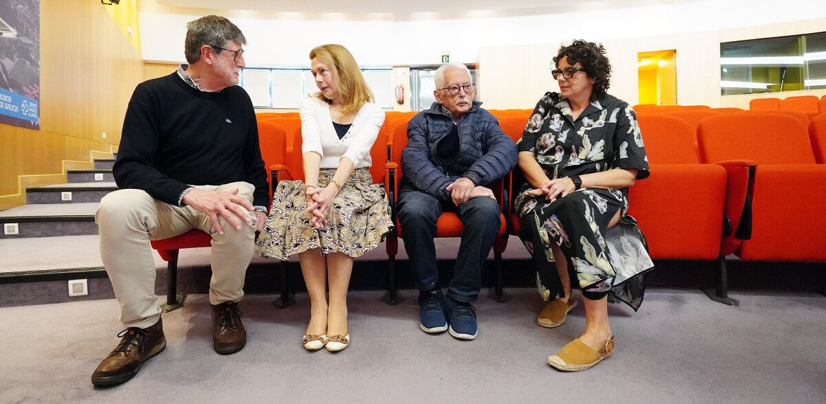 Mauricio Alonso, Mabel Falcon, Antonio Nodar e Raquel Cimadevila, pacientes da Unidade de Asma de Pontevedra