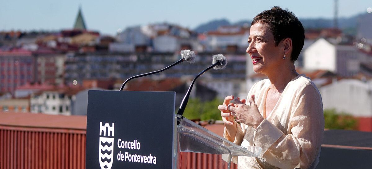 María Guerra, na presentación dos Premios Feroz