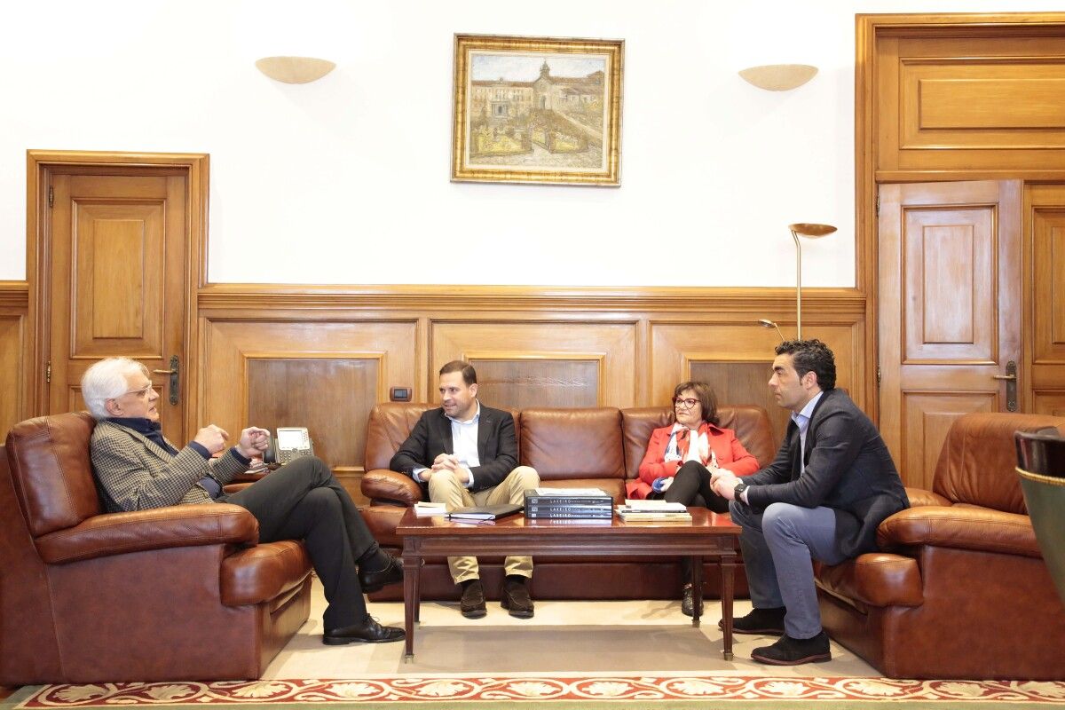 Víctor Freixanes, Luis López, Fina Casalderrey e Jorge Cubela