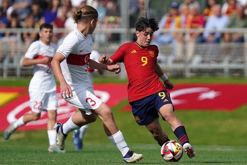 Hugo Chamadoira, coa Selección Española Sub-14