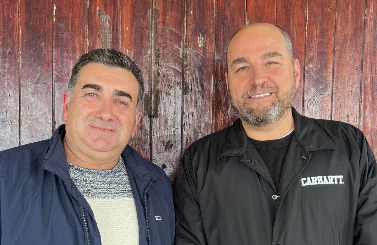 O alcalde de Portas, Ricardo Martínez, e o promotor do PortAmérica, Kin Martínez