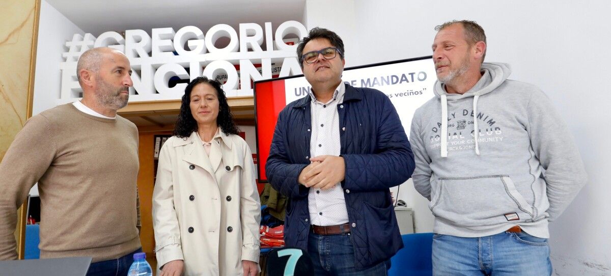 Os catro concelleiros do PSdeG-PSOE en Poio