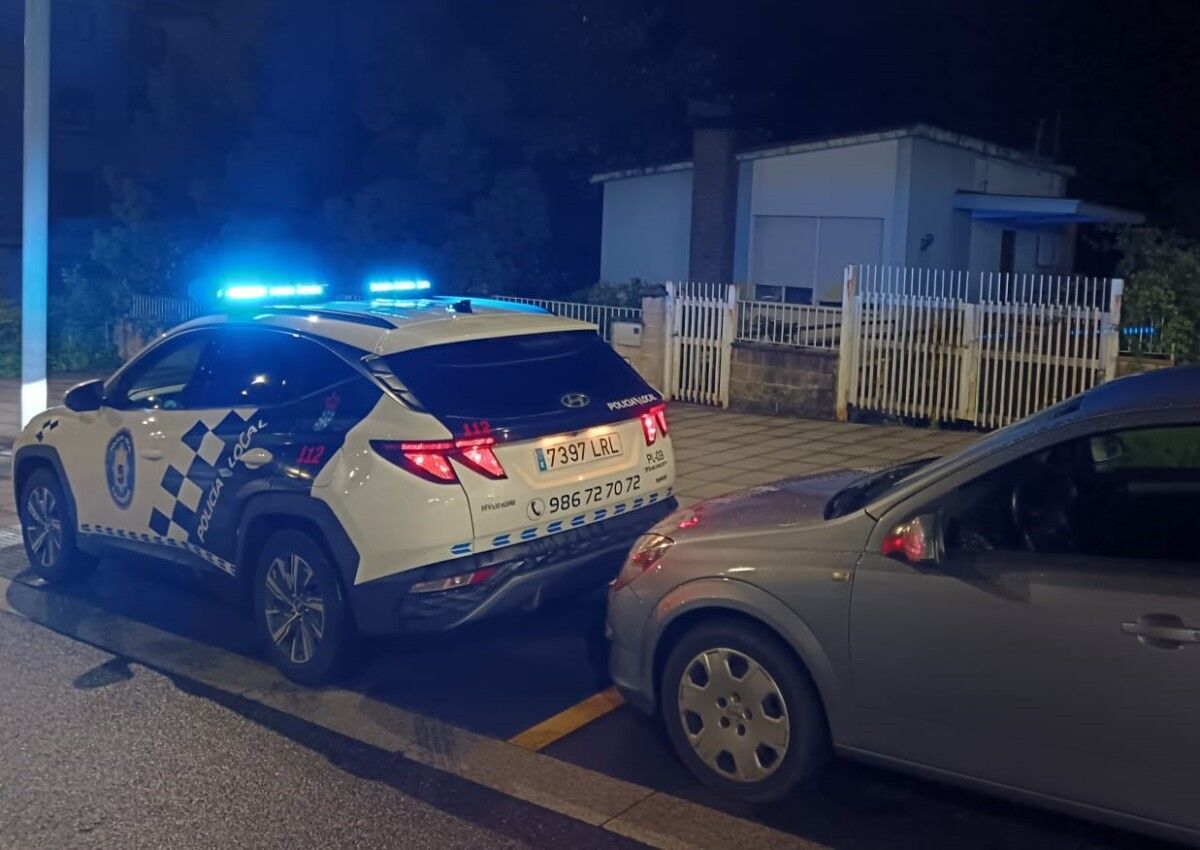 Intervención da Policía Local de Sanxenxo