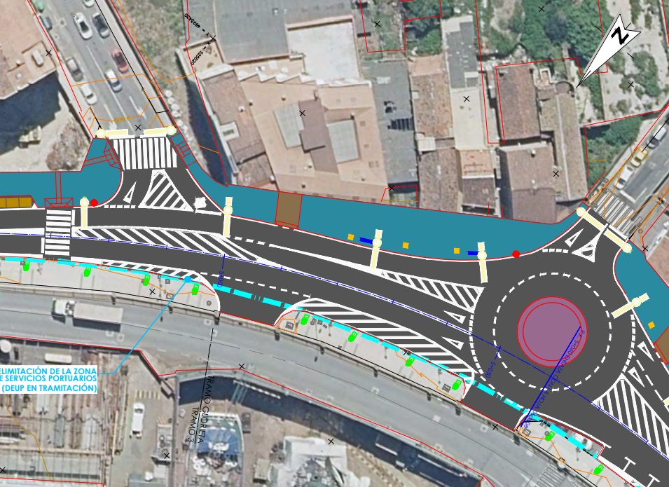 Proxecto de reforma da Avenida de Ourense coa nova glorieta