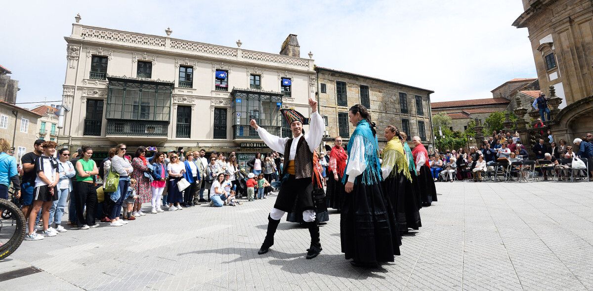 Celebración de una Palillada en la Praza da Peregrina