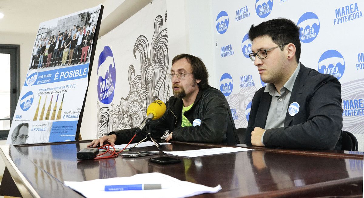 Xoán Hermida e Esteban Rey, de Marea Pontevedra