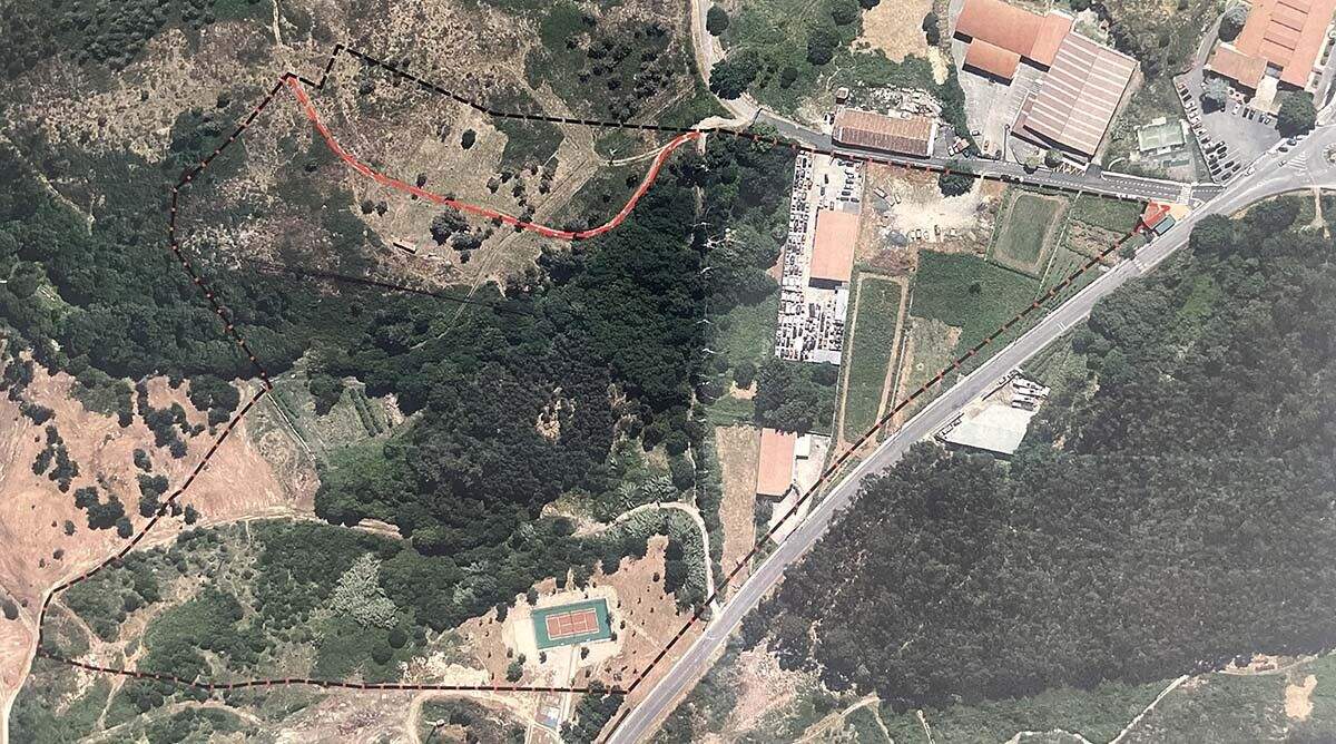 Área da Montesiña na que se proxecta o 'ecoparque' empresarial