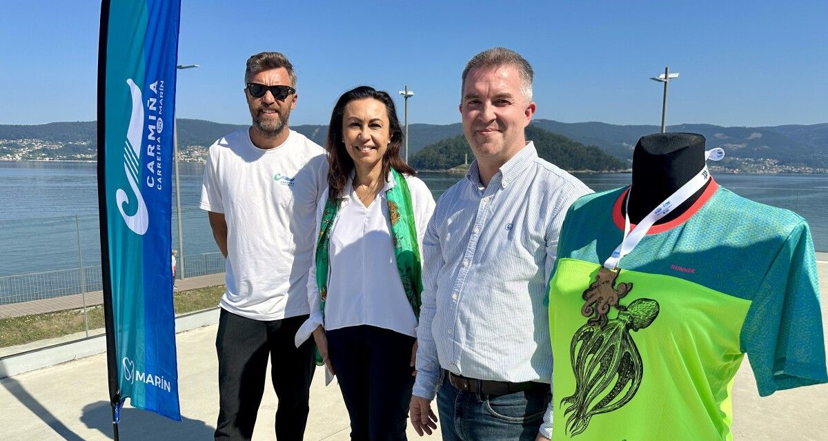 Víctor Riobó, María Ramallo e Antonio Traba presentan la III Carreira Carmiña