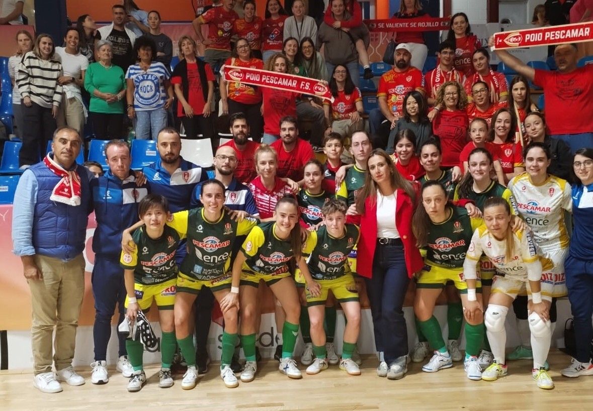O Poio Pescamar, tras o terceiro partido da semifinal polo título de liga en Burela