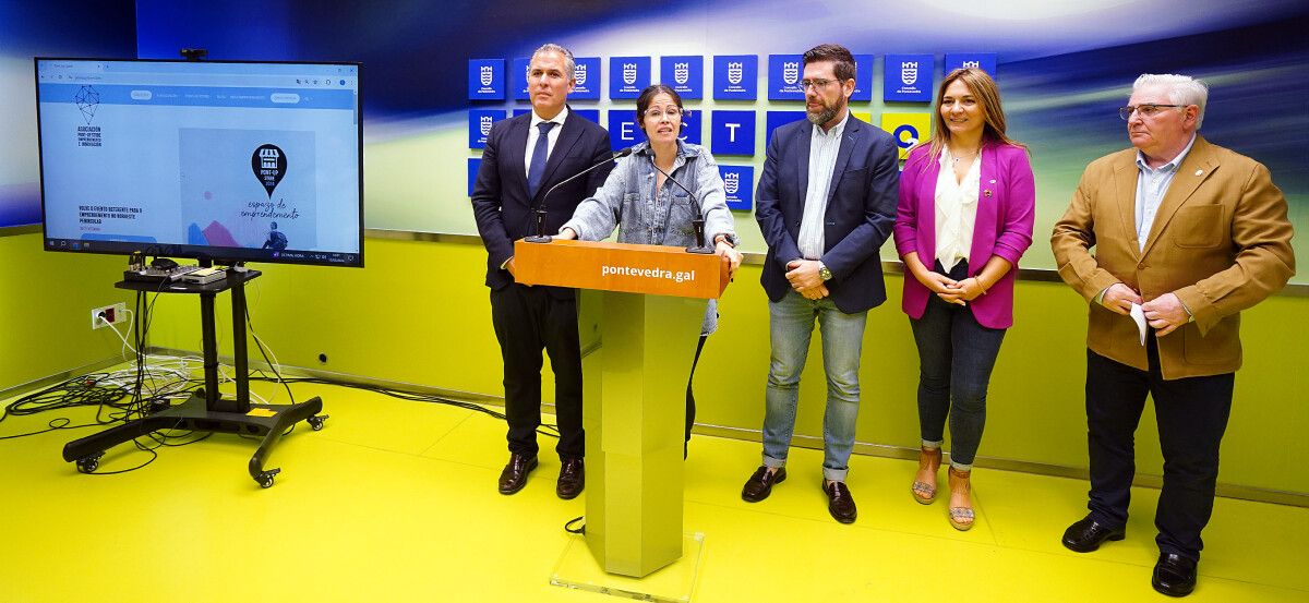 Rafa Domínguez, Anabel Gulías, Pablo Fernández, Eva Lantarón y Pedro Figueroa