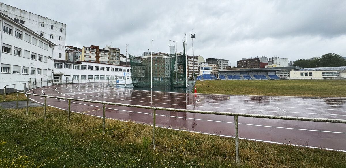 Pista de atletismo del CGTD tras las obras de mejora